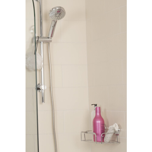 Croydex AM178341 Edessa Aqua Air Water Saving 3 Function Shower Handset, Chrome, One size 1