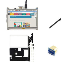 waveshare 5 inch HDMI LCD 800x480 Resistive Touch Screen Display Monitor Touchscreen with Case for Raspberry Pi 3B+ /3B /2B B+ /3A+ /A+ /Zero/Zero W,