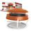 Bird guard cowl Anti down draught Terracotta colour, strap fix 1