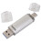 Hama USB Flash Drive with USB 3.0 & USB 3.1 Type-C silver Silver 128 GB, 00181073 1