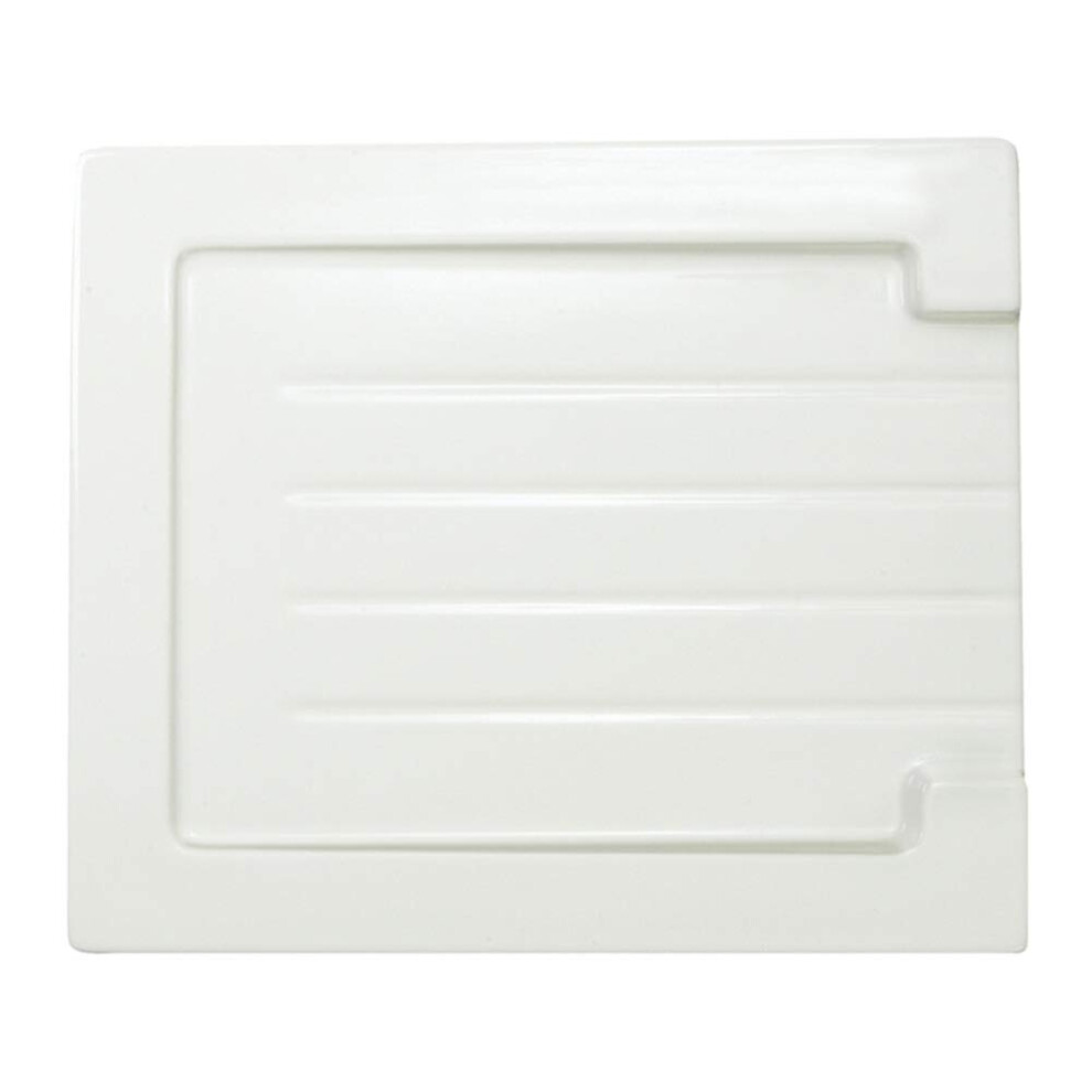 Grooved Ceramic Gloss White Belfast Butler Kitchen Sink Worktop Drainer 5056090834730
