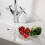 Grooved Ceramic Gloss White Belfast Butler Kitchen Sink Worktop Drainer 5