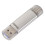 Hama USB Flash Drive with USB 3.0 & USB 3.1 Type-C silver Silver 128 GB, 00181073 2