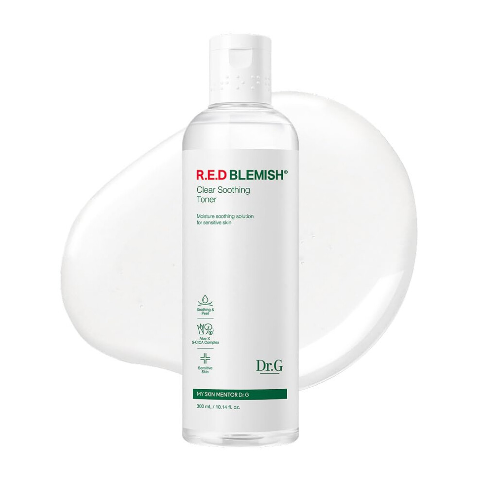 iHerb UK - Dr. G , R.e.d Blemish®, Clear Soothing Toner, For Sensitive Skin, 10.14 Fl Oz (300 Ml) - Image 4
