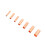 Red Copper 250Pcs GT1-6mm Intermediate Wire Connection Tube Connector 7