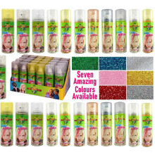 Temporary Hair Glitter Colour Spray Wash Out Glitter Spray 125ml (Glitter Multi)