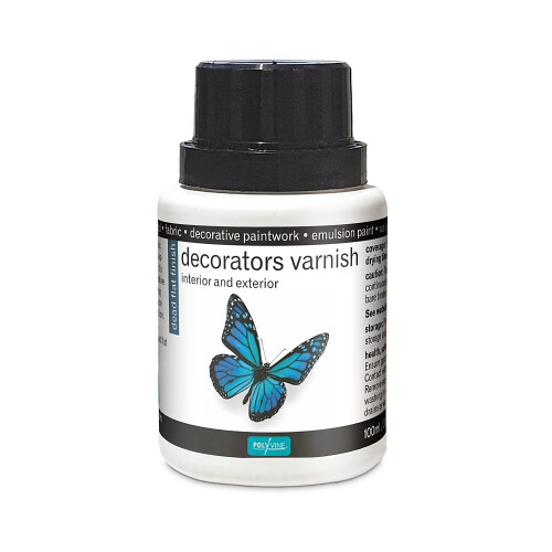 Quick-Drying Acrylic Clear Decorators Varnish Dead Flat 100ml