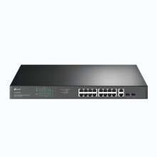 TL-SG1218MP 18 Port Gigabit PoE Switch, 16 Gigabit PoE+ Ports, 802.3af/at 30W, 250W Total Budget, Network Switch, Metal Case, Ethernet Switch, Plug