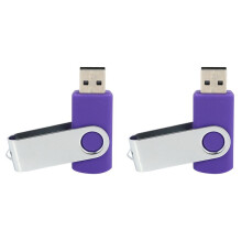 2X Drehen Des USB 2.0 128 MB Flash-Laufwerks Memory Stick Storage U Disk