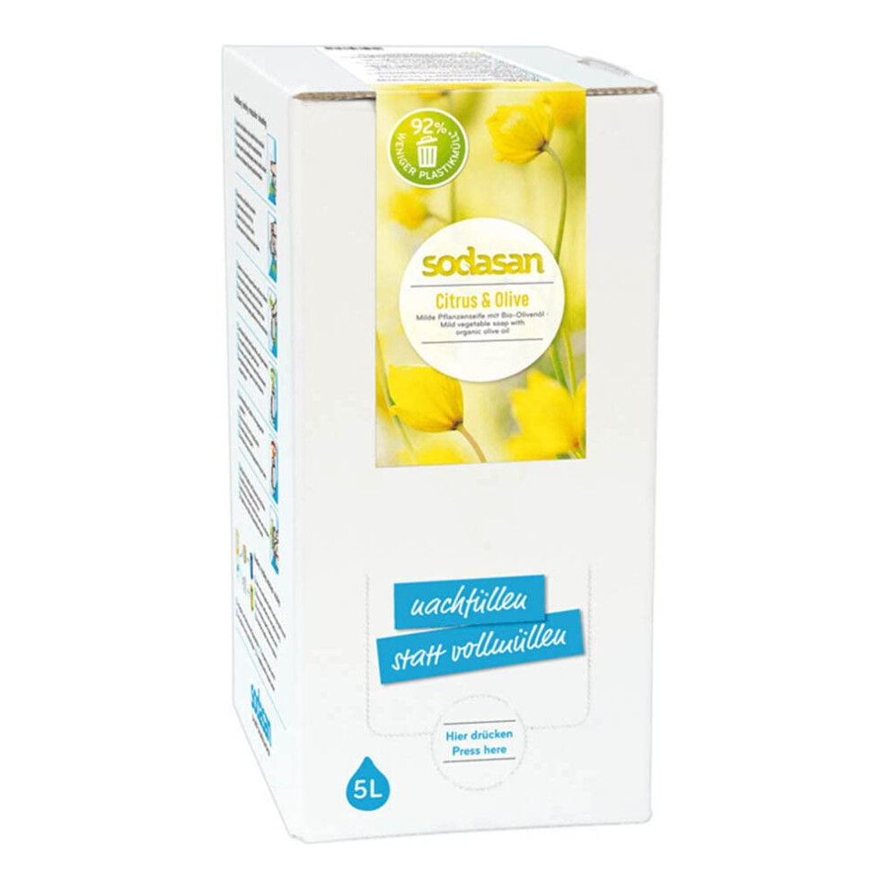 Sodasan Liquid - Citrus & Olive Soap 5L