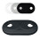 Double Radiator Pipe Covers, Variable Pipe spacing, Hole Ø: 18mm, Plastic Radiator Pipe Collars, Heater Covers, Pipe Collars (18mm, Anthracite Gray 1