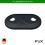 Double Radiator Pipe Covers, Variable Pipe spacing, Hole Ø: 18mm, Plastic Radiator Pipe Collars, Heater Covers, Pipe Collars (18mm, Anthracite Gray 3