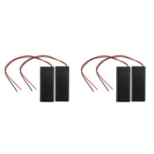 4 Pcs 2X Aaa 3 V Battery Holder Case Box Wire / Off M Cover
