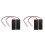 4 Pcs 2X Aaa 3 V Battery Holder Case Box Wire  / Off  M Cover 1