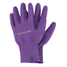 1x Pair Briers Purple Comfi Grip Multi Task Gardening Gloves Water Resistant Elasticated Cuff Stretch Fit Garden waterproof Gardening Gloves Size M