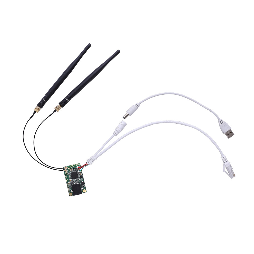 Wifi Module 2.4G Wifi Bridge Wireless Repeater Mini Router Wifi Hotspot Adapter Rj45 Ethernet With Antenna For Diy Engineering Network Device Vm300-H 714169876436