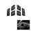 Car Steering Wheel Button Covers Control Menu  Button Cover Volume for  X1 E84 3 Series E90 E91 E92 E93 (B) 2