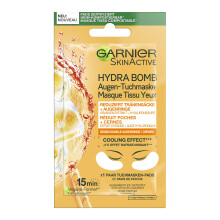 Eye Cloth Mask, Moisturising, Against Dark Circles, Reducing Eye Bags, Vegan Formula with Orange Extract and Hyaluronic Acid, Hydra Bomb, 6 g