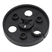 Nab Hub Center 57mm OD 8.2mm ID 9mm de espesor, negro