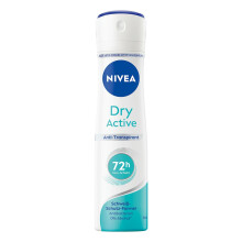 Dry Active Deodorant Spray (150 ml), Antiperspirant with 48 hour Protection and Dual Active Formula, Antiperspirant Spray with Feminine, Fresh