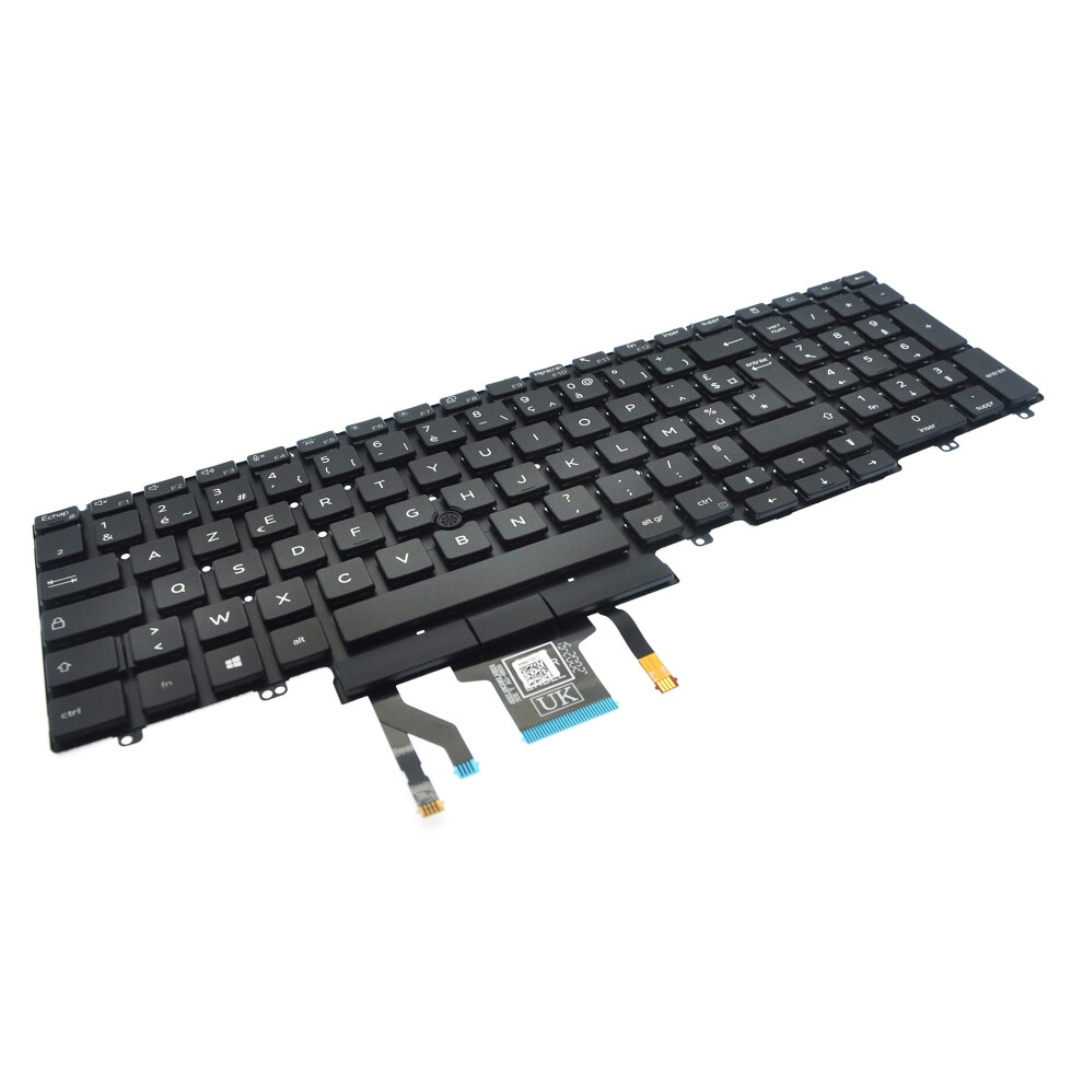 Dell Latitude 5500 5501 5510 551 & Precision 3540 3541 3550 3551 French Azerty Backlit Keyboard Vtxvn