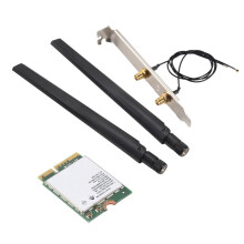 1730Mbps for Dual Band Wireless AC 9560 Desktop Kit 5.0 802.11Ac M.2 CNVI 9560NGW Wifi Card with Antenna