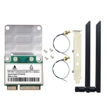 RTL8852BE WiFi 6 Nätverkskort med 8DBI-Antenner BT 5.2 PCI-E Dual Band 2.4G/5GHz AX1800-Adapter för Windows 10 11 A