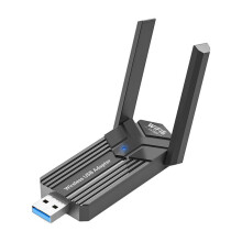 1800Mbps WiFi 6 Adapter USB3.0 Dongle 2.4G/5G Dual-Band Network Wireless USB Adapter for Win10/11 Driver-Free