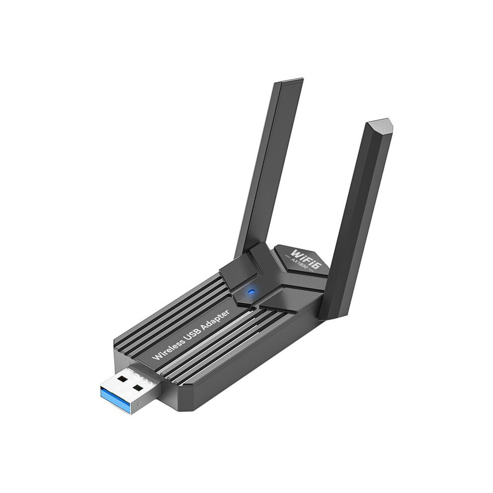 1800Mbps Wifi 6 Adapter Usb3.0 Dongle 2.4G/5G Dual-Band Network Wireless Usb Adapter For Win10/11 Driver-Free 4712166955365