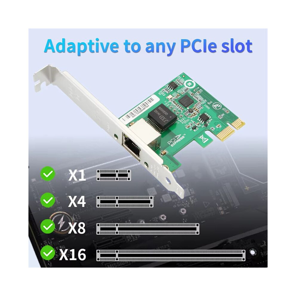 Pcie Rj45 Network Card I226 Gigabit Ethernet Adapter Esxi 8 Support 100/1000/2500Mbps Lan Adapter For Gaming Nas Server 6133495390616