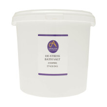De-Stress Bath Salts - Natural Pink Coarse Himalayan Salt Infused with 100% Pure Essential Oils of Chamomile, Lavender, Bergamot and Jasmine (5kg)