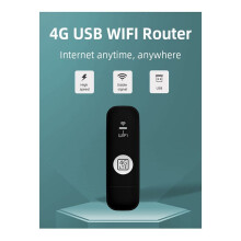 4G USB WIFI Modem 150Mbps with SIM Card Slot 4G LTE Car Wireless WiFi Router USB Dongle Support B28 European Band Black