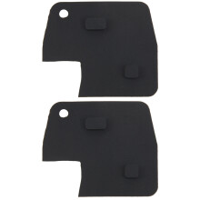 2X 2 Keys Rubber Button Key Remote Control For Yaris Rav4 Mr2 Celica