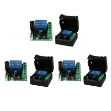 3X 12V 1CH 433 MHz Telecomando Universale Senza Fili Interruttore Ricevitore RF Ricevitore 433 MHz Modulo Pulsante Kit DIY