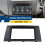 For  Swift 2005-2010 2 Din Audio Panel DVD Navigation Panel Frame Car Fascias Stereo Radio Panel 9