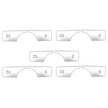 10X Auto Multimedia Button Trim Cover Dekoration Aufkleber für   C E Klasse W204 CLS GLK C180 E260 2007-2017