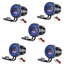 5X PD Type C USB Car Charger and QC 3.0 Quick Charger 12V Power Outlet Socket with /Off