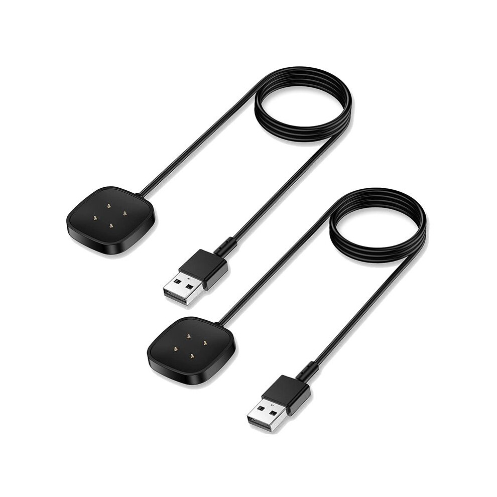 2Pcs Replacement Charger For -Versa-4-Sense-2-Versa-3-Sense Cable Usb Cable Cord Fast Charging Smartwatch 4713648939736