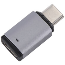 5A Magnetische Adapter USB C -Vrouw 100W PD Snel Opladen Magneet USB C Data Adapter OTG Connector, Recht