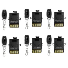 6X 433 MHz 220 V Chave de Controle Remoto da Bomba de água 1Ch 30A Módulo Receptor LIGADO / DESLIGADO Transmissor