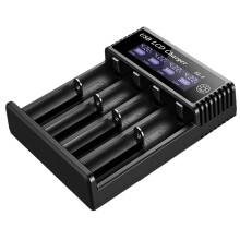New USB LCD Battery Charger 4 Slots Dual for 18650 3.7V Rechargeable Lithium Battery for 1.2V NI-MH AA / AAA