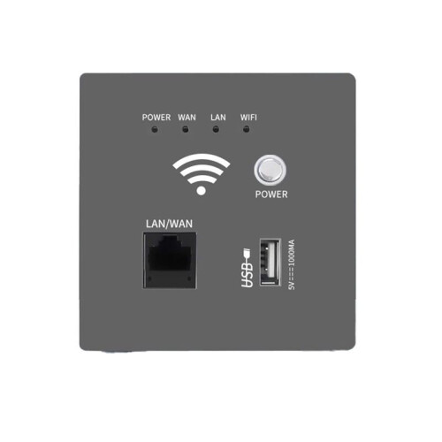 300Mbps 2.4Ghz WIFI Router Wireless WiFi Socket RJ45 AP Relay  USB Socket Panel Embedded Wall WIFI Router C
