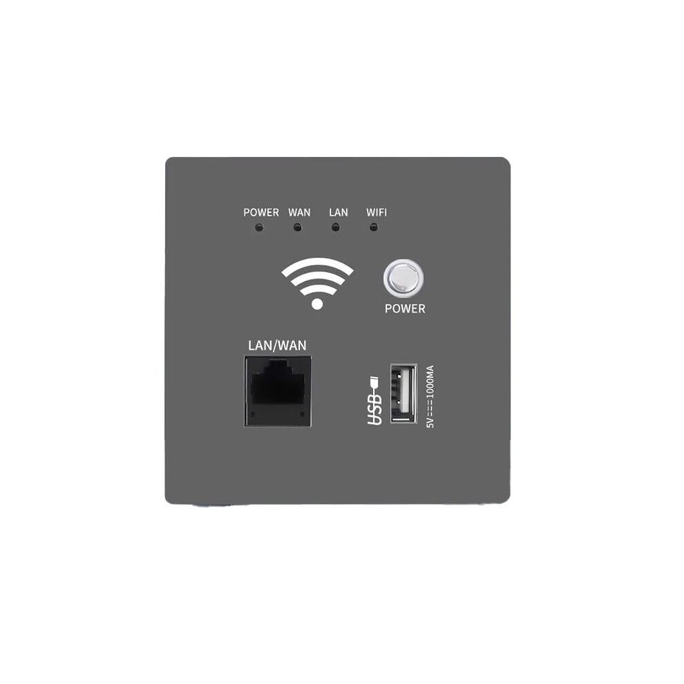300Mbps 2.4Ghz Wifi Router Wireless Wifi Socket Rj45 Ap Relay Usb Socket Panel Embedded Wall Wifi Router C 4712843165513