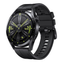 Watch GT 3 46 mm GPS, iOS & Android, Stainless Steel Case, Smartwatch, Long Battery Life, All-Day SpO2 Monitoring, AI Running Trainer, Accurate Heart