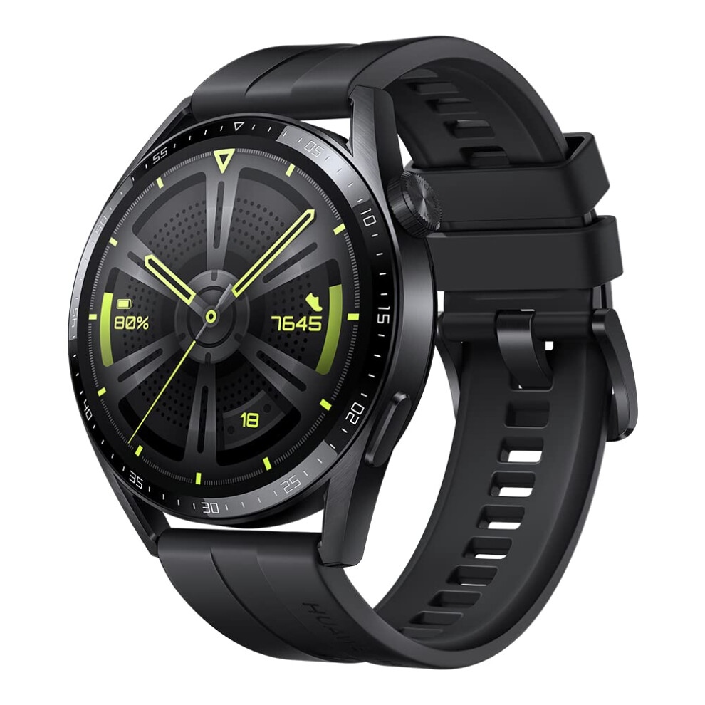 Huawei Watch Gt 3 46 Mm Gps, Ios & Android, Stainless Steel Case, Smartwatch, Long Battery Life, All-Day Spo2 Monitoring, Ai Running Trainer, Accurate Heart