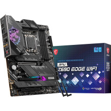 MPG Z690 Edge WiFi Gaming Motherboard (ATX, 12th Gen Intel Core, LGA 1700 Socket, DDR5, PCIe 5, 2.5G LAN, M.2 Slots, Wi-Fi 6E),Z690EDGEWI
