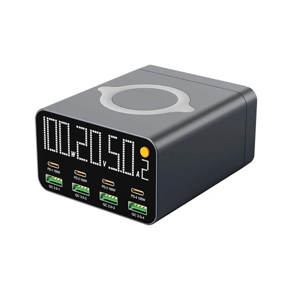 Wlx-M1 120W 8 Usb Charger Station With Wireless Charging Qc3.0 Pd3.0 Quick Charge For 14 13 Eu Plug 6033189771106