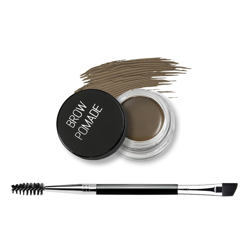 Junhe Brown Brow Pomade Waterproof, Eyebrow Pomade Gel, Highly Pigmented,For Eye Brow Makeup Versatile, Defines, Sculpts, Shades,Contours(03 Soft )