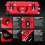 935 Waterproof Carry-On Hard Case with Wheels and Padded Divider - Red 4