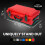 935 Waterproof Carry-On Hard Case with Wheels and Padded Divider - Red 5